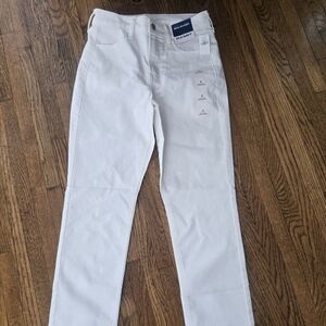 Old Navy White Wow Straight Leg Denim Jeans